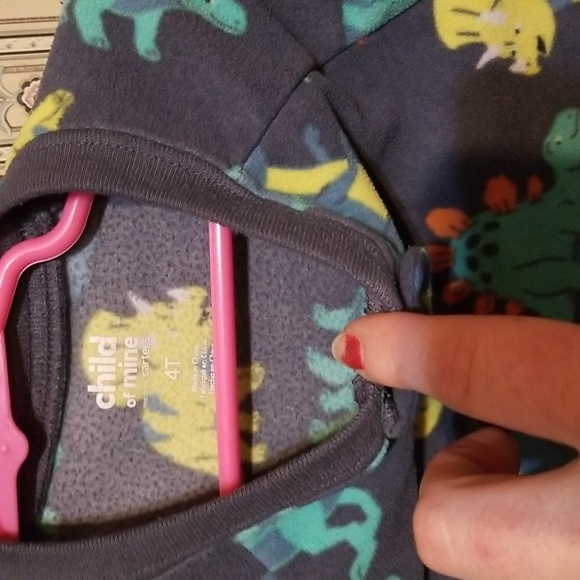 Child of mine pajama onesie with feet. Size 4T - Picture 3 of 9